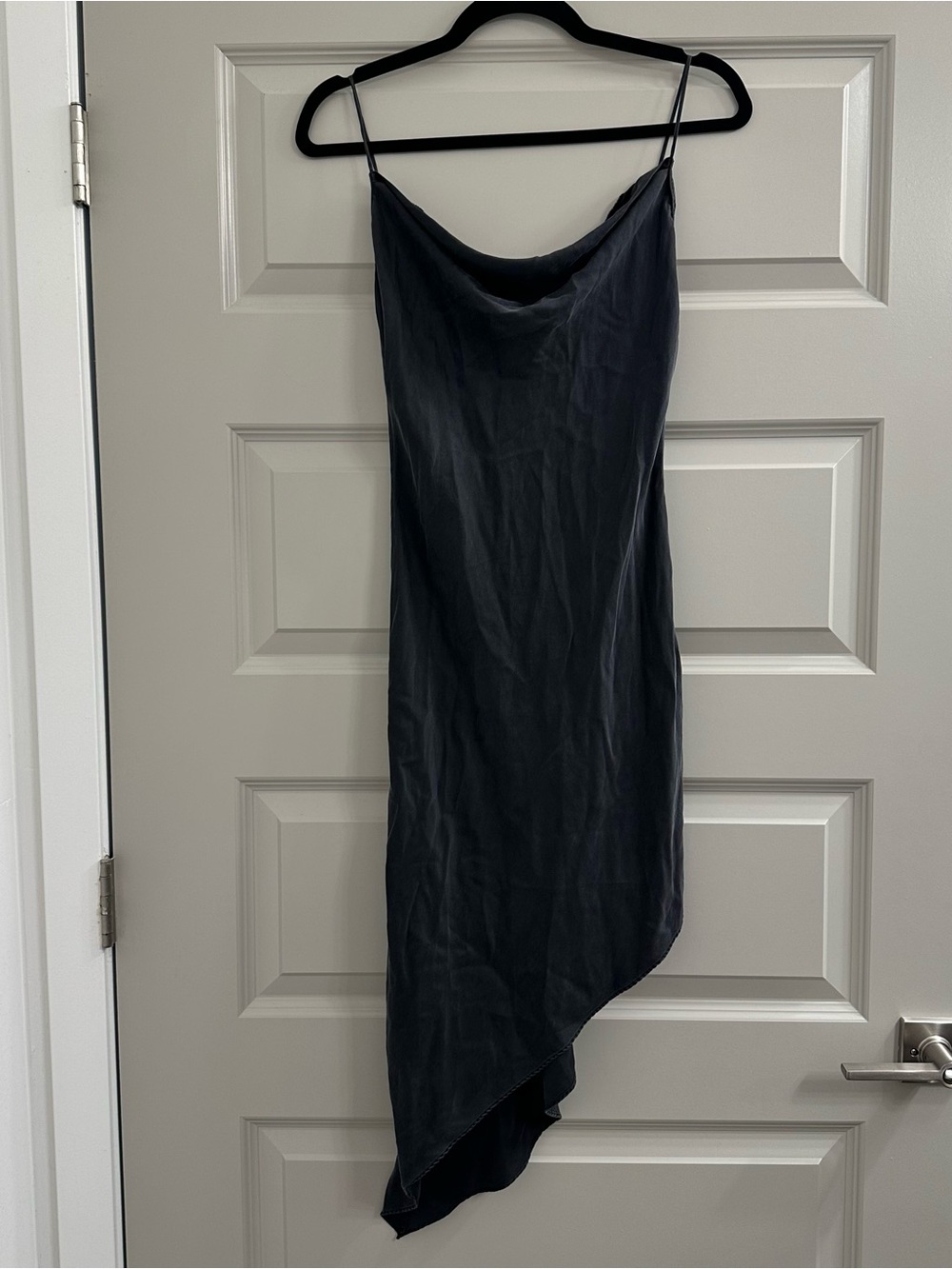 Vintage 2000 Victoria's Secret 100% Silk Cowl Neck Asymmetrical Slip Dress